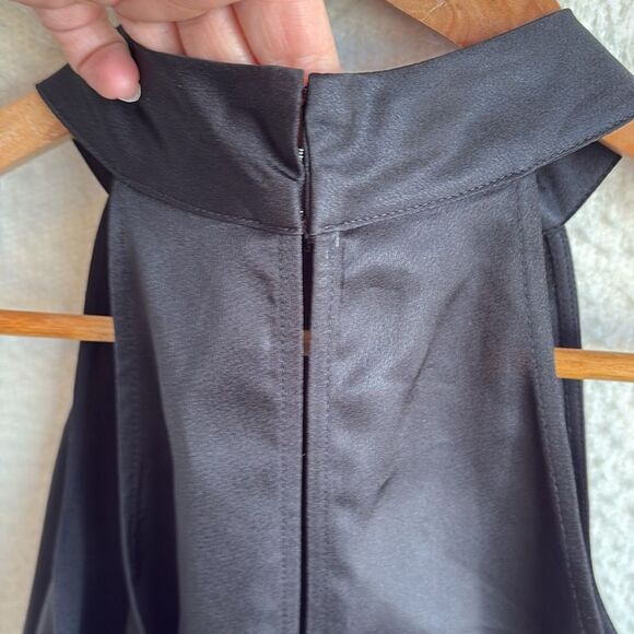 BCBGeneration Banded Halter Neck Tank‎ Top Womens Small Black - Picture 4 of 7